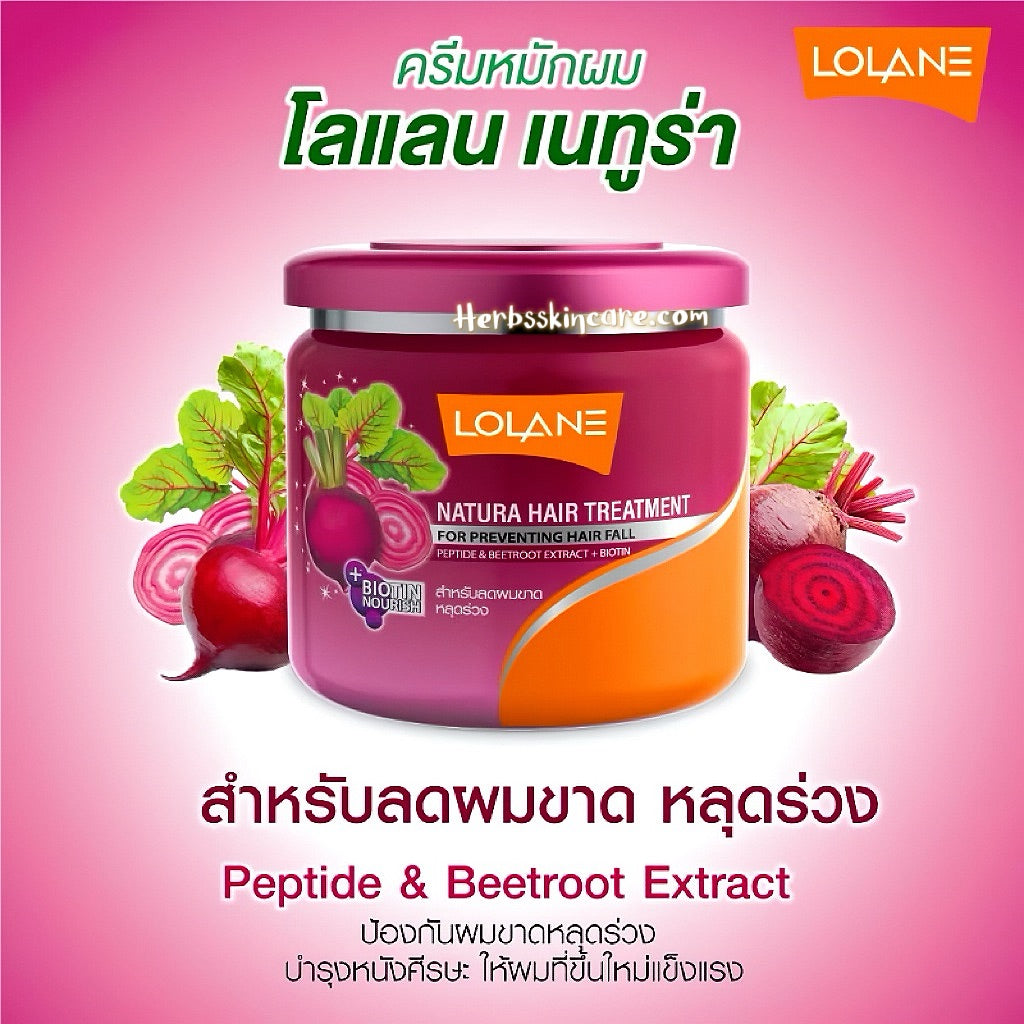 LOLANE NATURA HAIR TREATMENT FOR PREVENTING HAIR FALL 100 G.