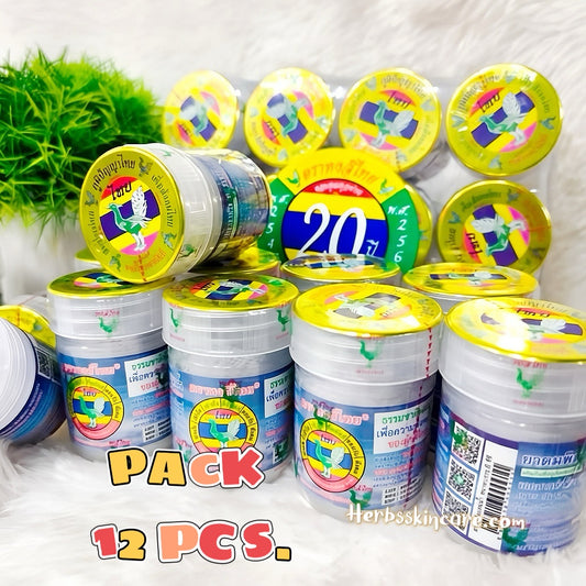 HONG THAI HERBAL INHALER - FORMULA WHITE - 8 CC. (PACK 12 PCS.)