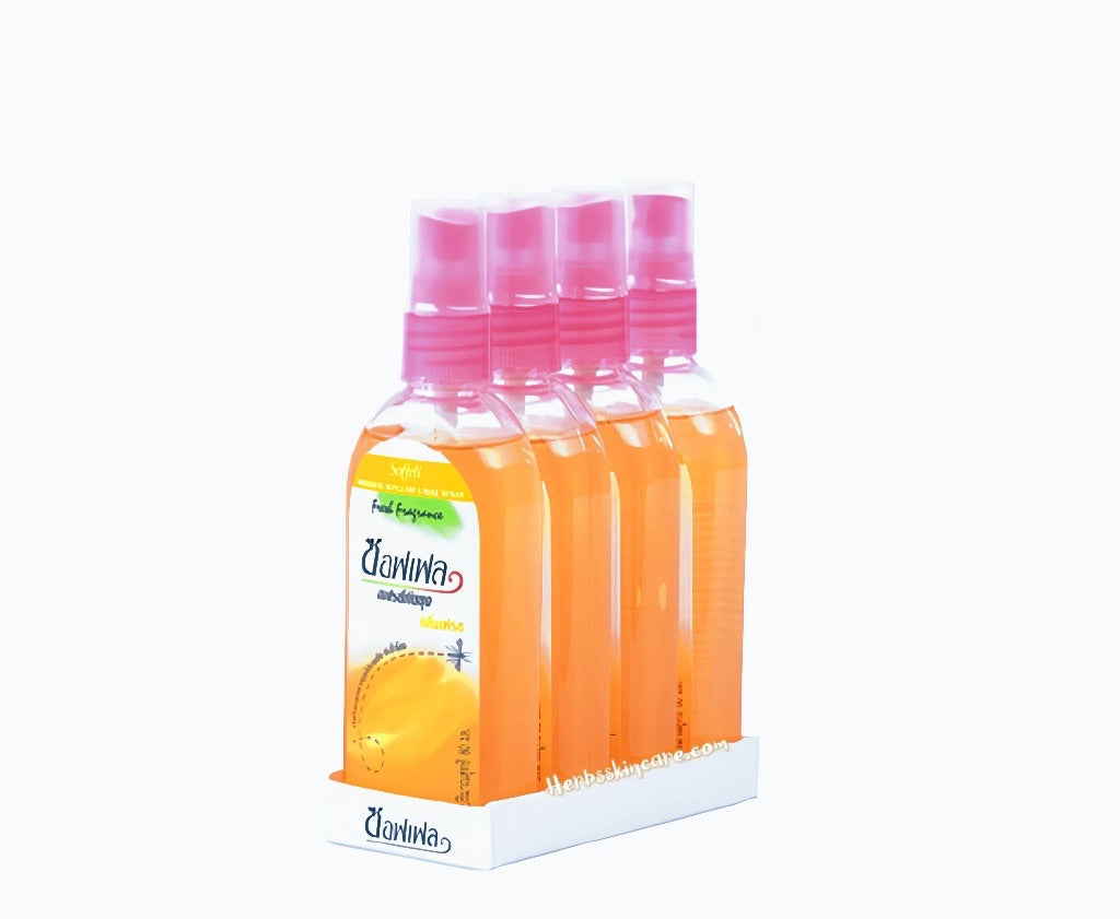 SOFFELL SPRAY - FRESH (REPELENTE DE MOSQUITOS) 80 ML./ PAQUETE DE 4 UNIDADES