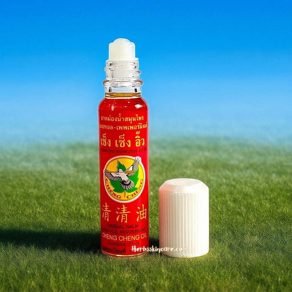 CHENG CHENG OIL ROLL ON 23 CC. (MENTHOL PEPPERMINT FLAVOUR)