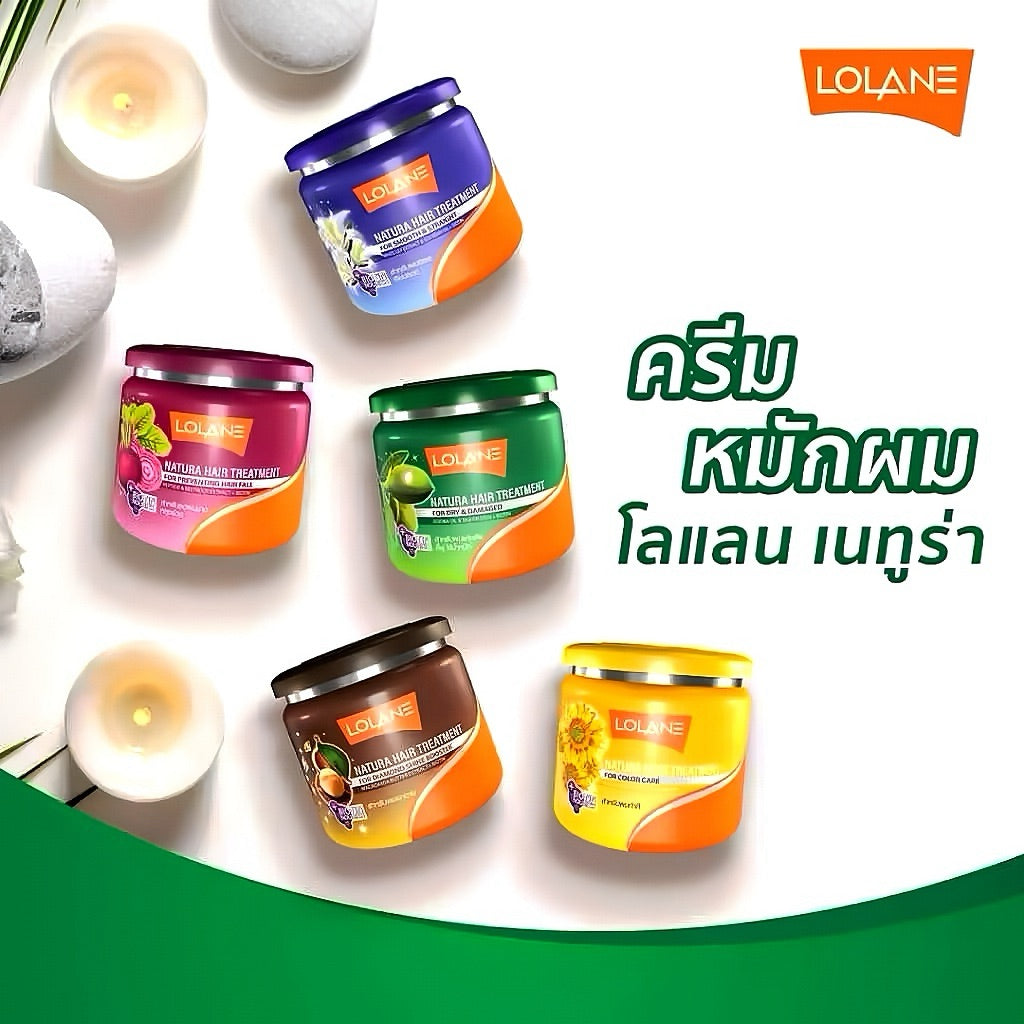 LOLANE NATURA HAIR TREATMENT FOR SMOOTH & STRAIGHT 500 G.