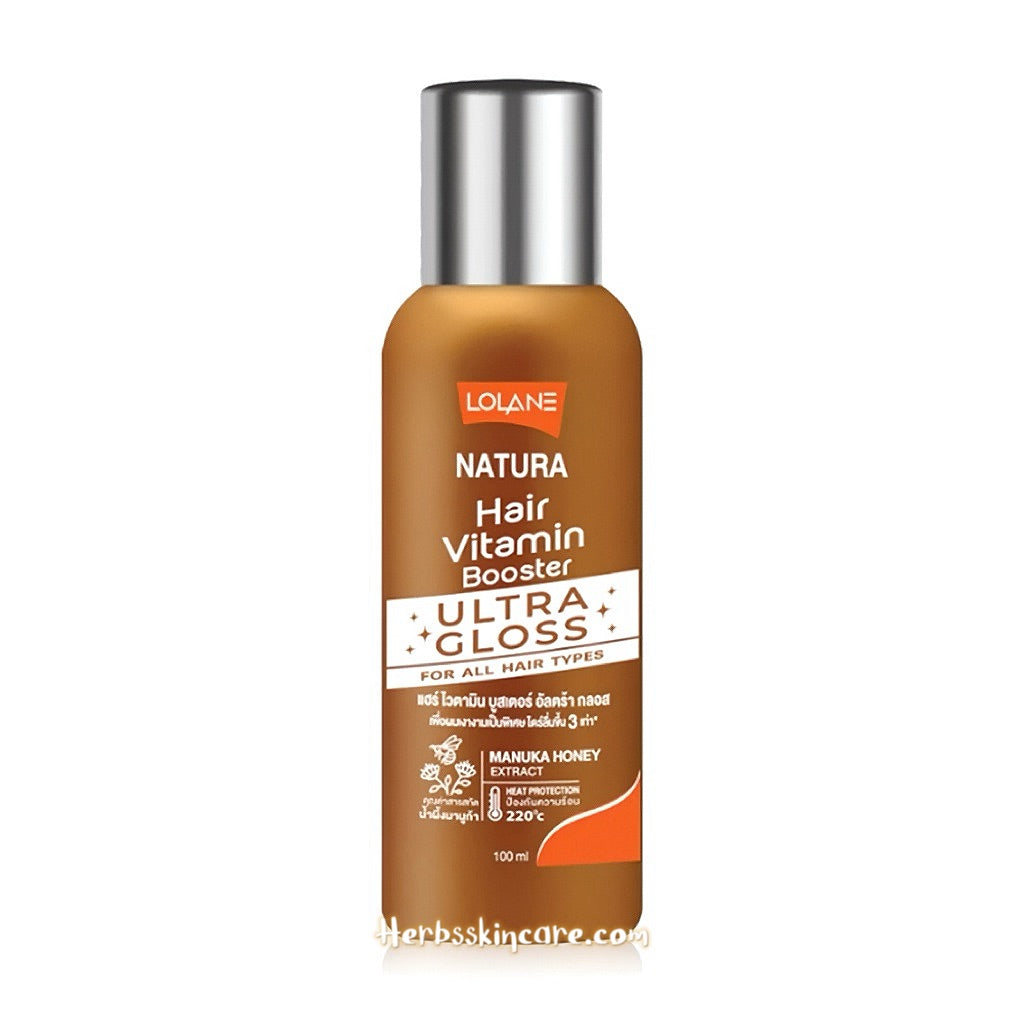 LOLANE NATURA HAIR VITAMIN BOOSTER ULTRA GLOSS FOR ALL HAIR TYPES 100 ML.