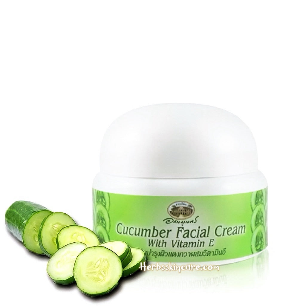 CRÈME VISAGE AU CONCOMBRE ET À LA VITAMINE E ABHAIBHUBEJHR 40 G.