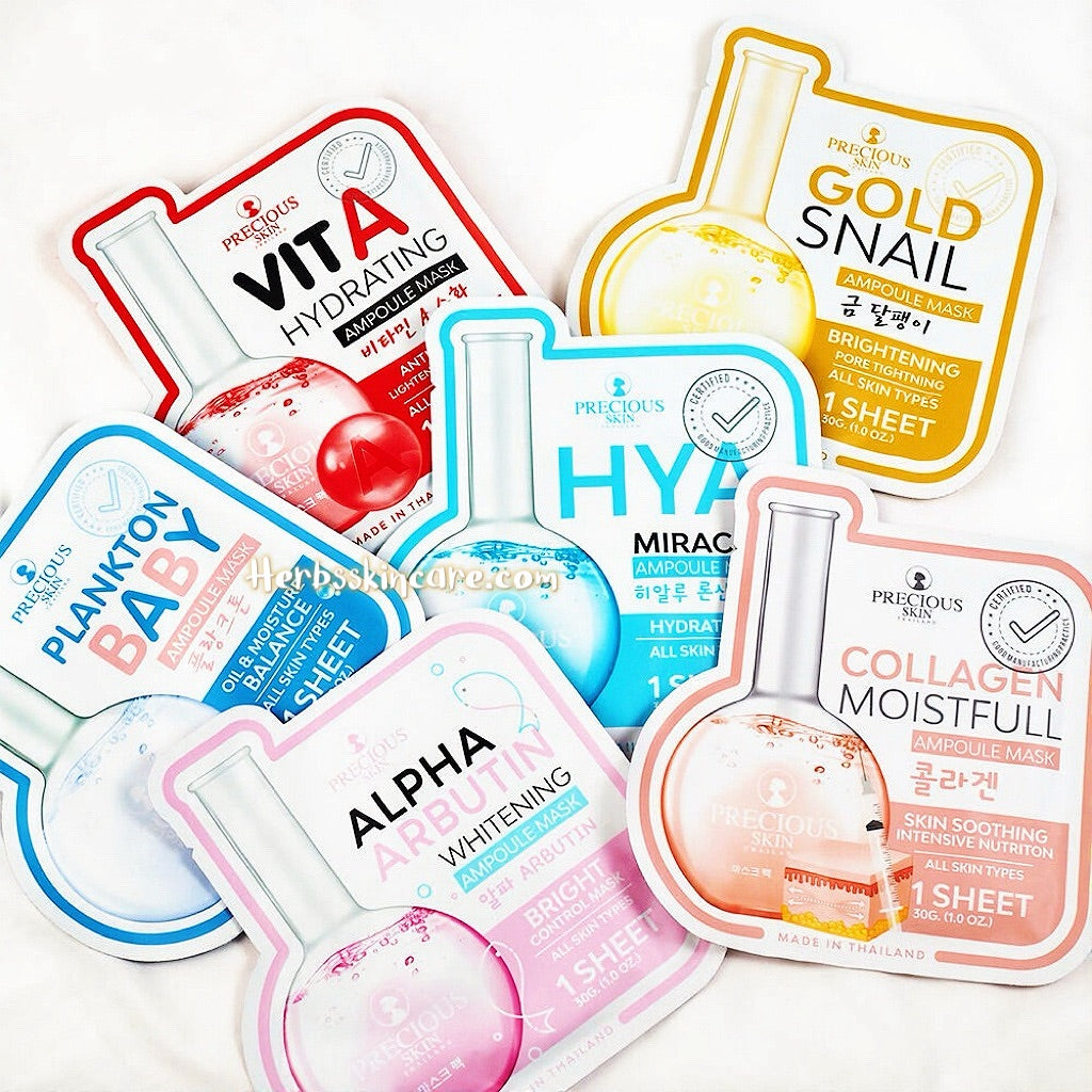PRECIOUS SKIN GOLD SNAIL AMPOULE MASK  30 G. (BOX 10 PCS.)